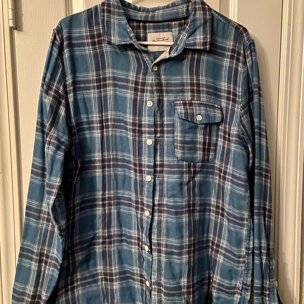 Vintage Re-Mastered mens long sleeve shirt